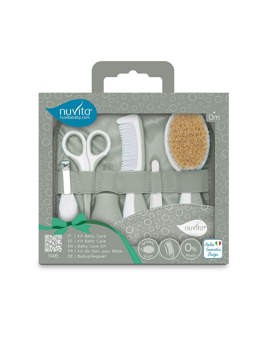Beauty set per la cura del bambino - 1146  sage green - nuvita