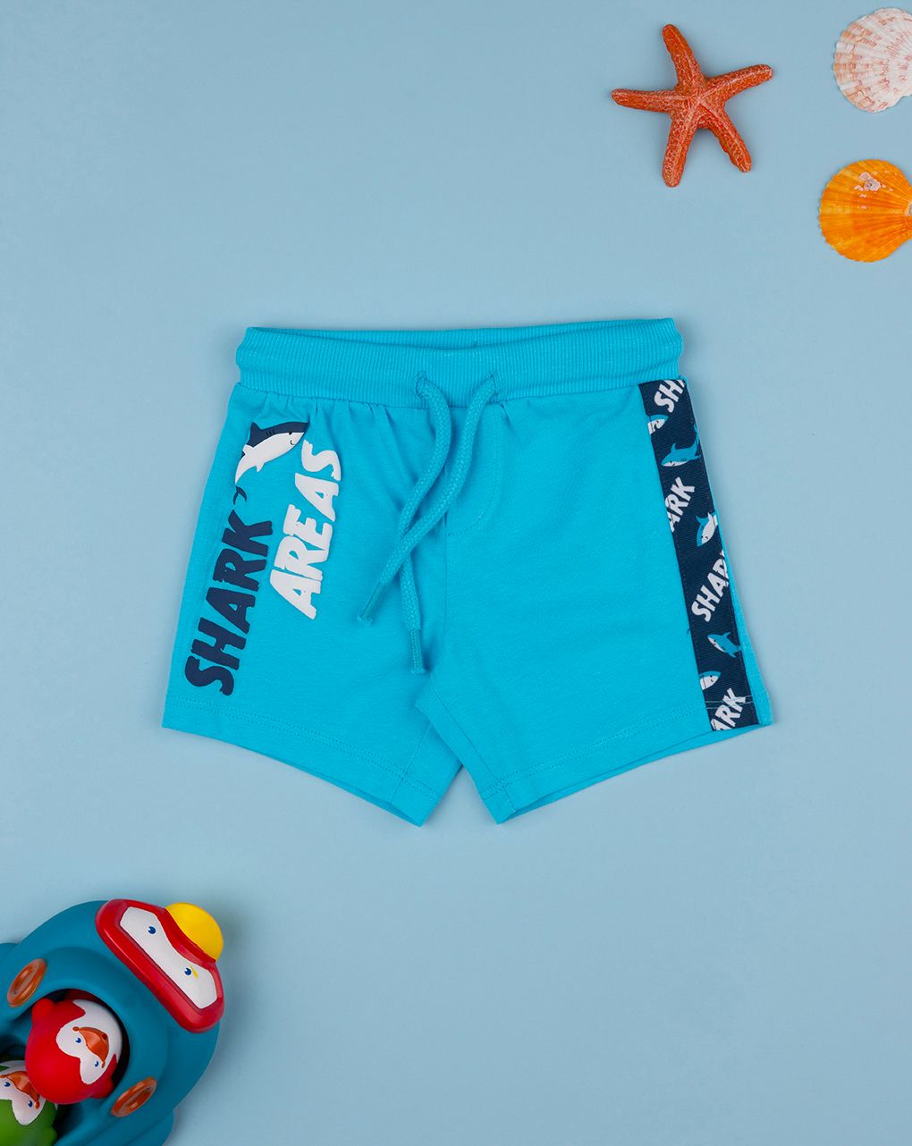 Shorts azzurro bimbo "shark"