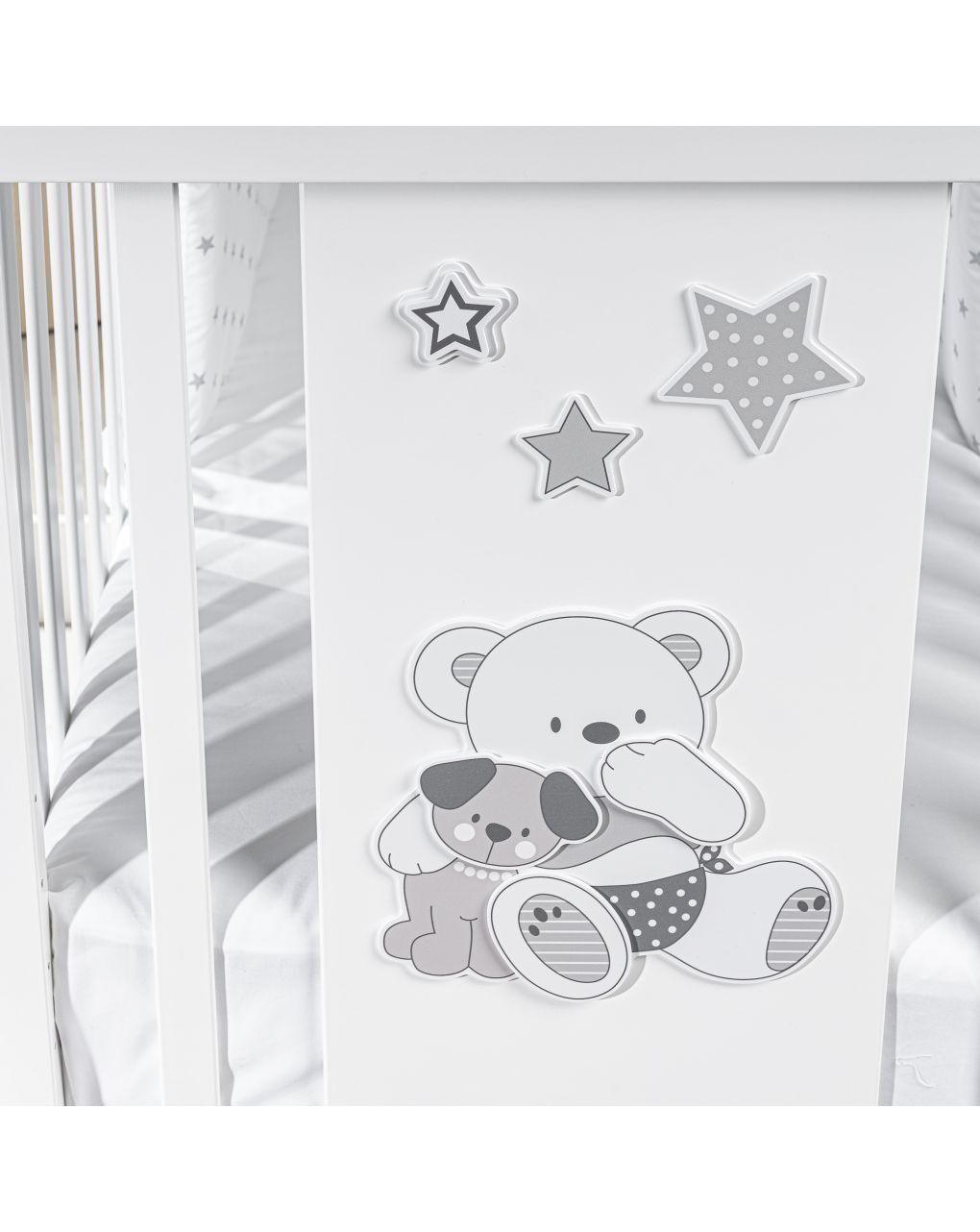 Letto valdo con pannello decorato - picci