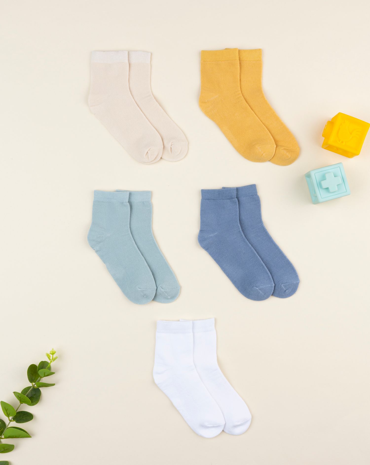 Pack 5 calze bambino multicolor