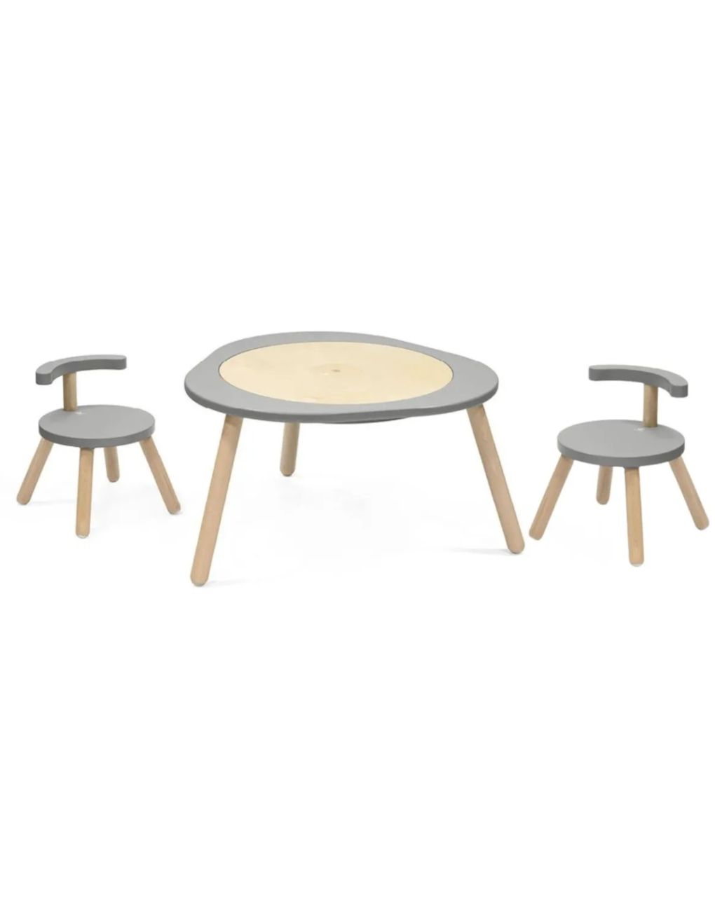 Tavolo da gioco mutable™ v2 storm grey + 2 chair v2 grey ad un prezzo speciale - stokke®