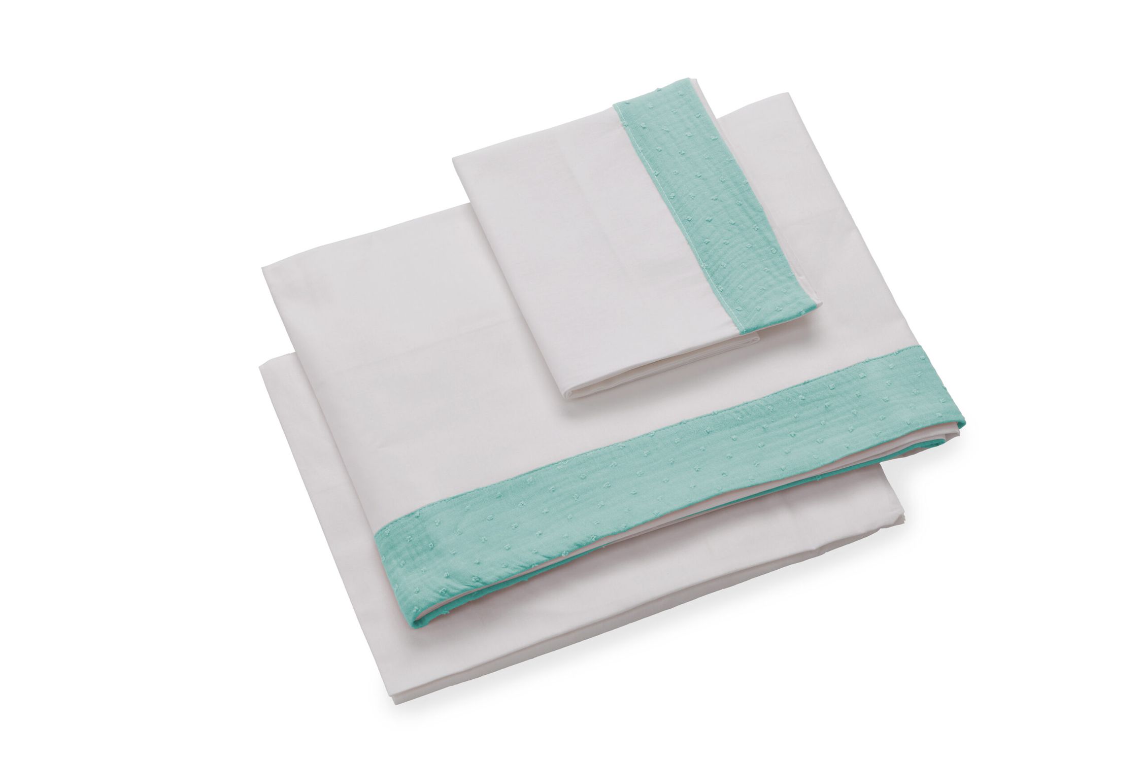 Set lenzuola 3 pz. montessori muslin verde - italbaby