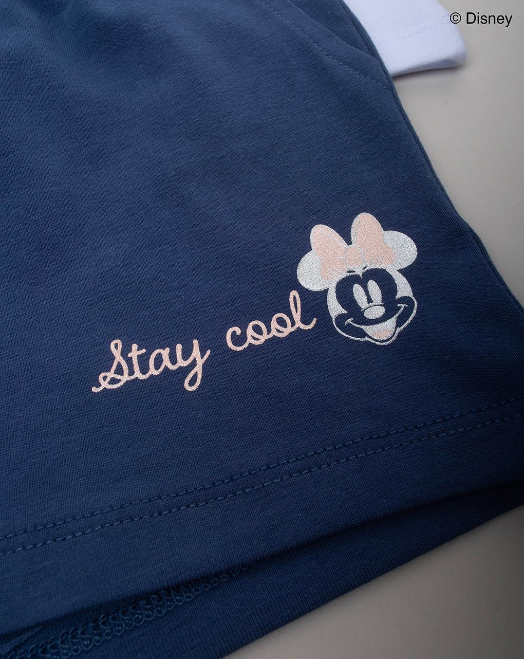 Completo bimba bianco/blu minnie