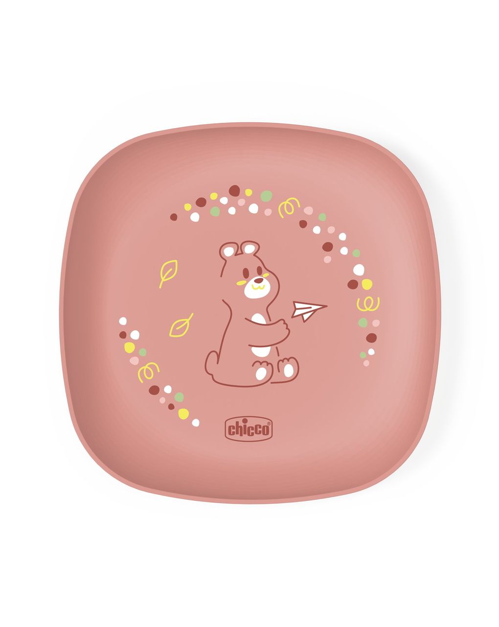 Set piatto piano e ciotola 12m+ rosa - chicco