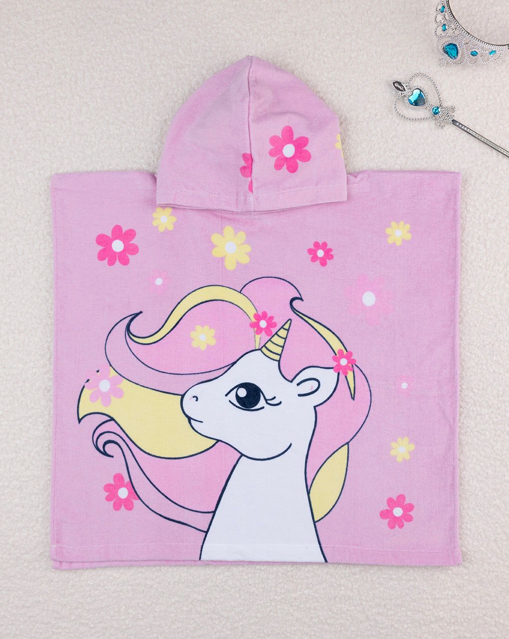 Poncho mare bimba unicorno