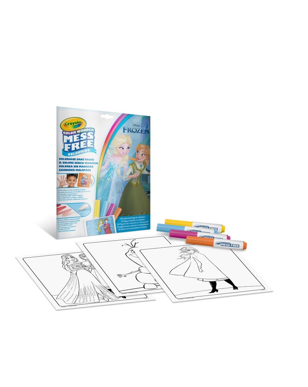 Coloring set color wonder disney frozen - 3+ - crayola