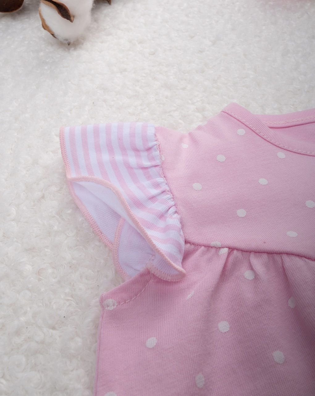 Pagliaccetto bimba rosa pois