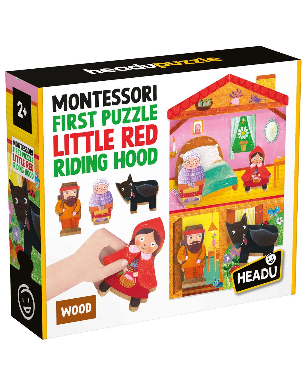 Montessori first puzzle little red riding hood – 2+ – headu
