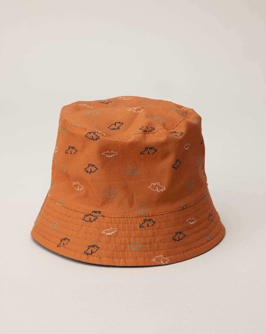 Cappello pescatore blu bambino dinosauri