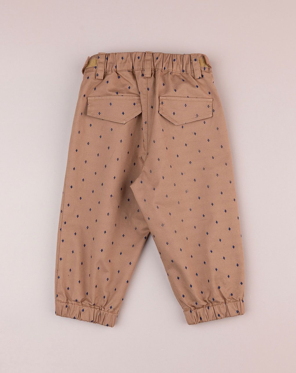 Pantalone premium marrone bimbo con allover