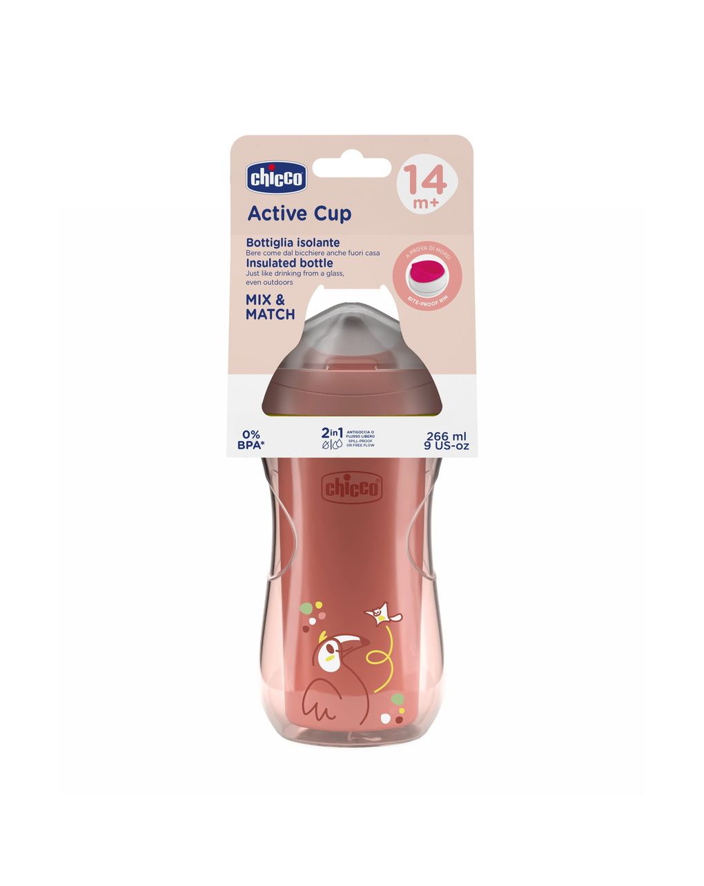 Tazza active 14m+ rosa - chicco