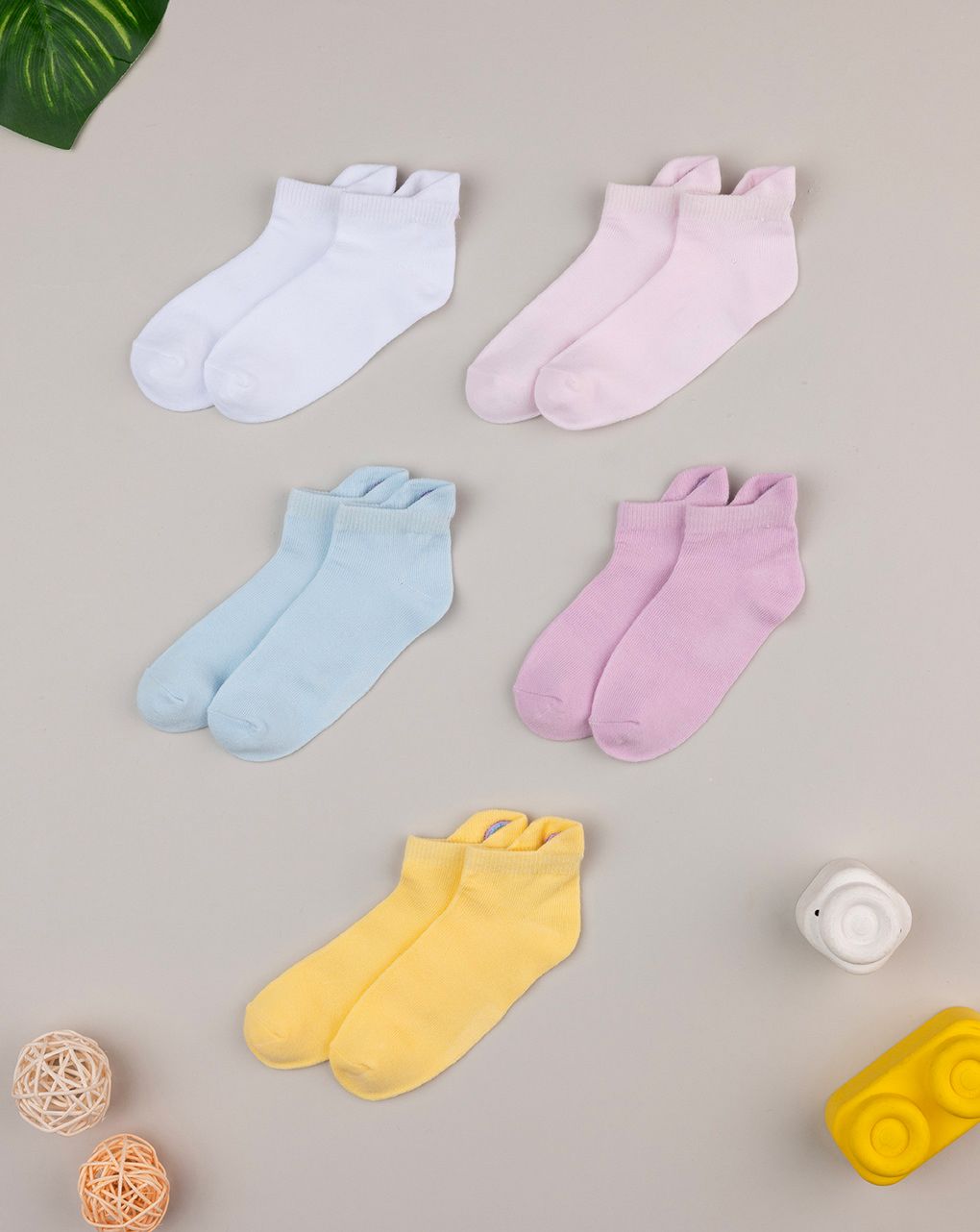 Pack 5 calze colorate bimba arcobaleno
