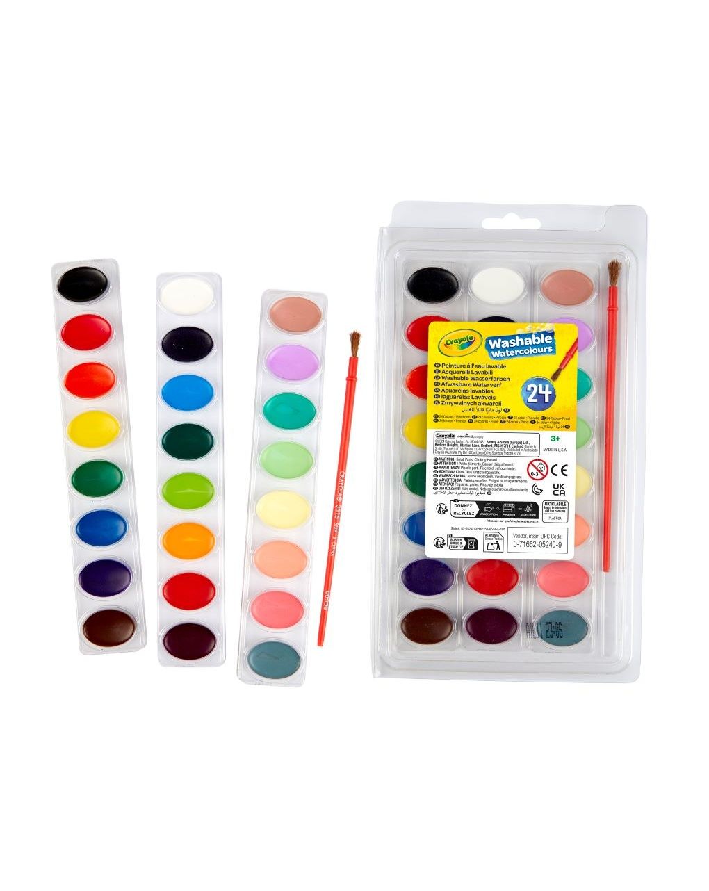 24 acquerelli lavabilissimi - 3+ - crayola