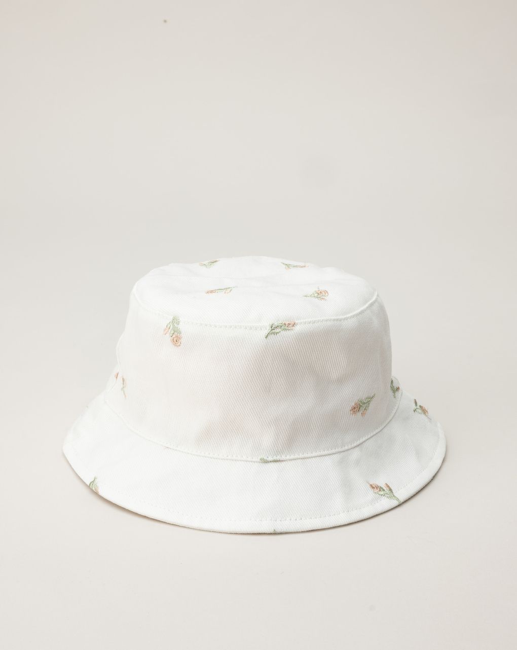 Cappello pescatore bimba ricami tulipani