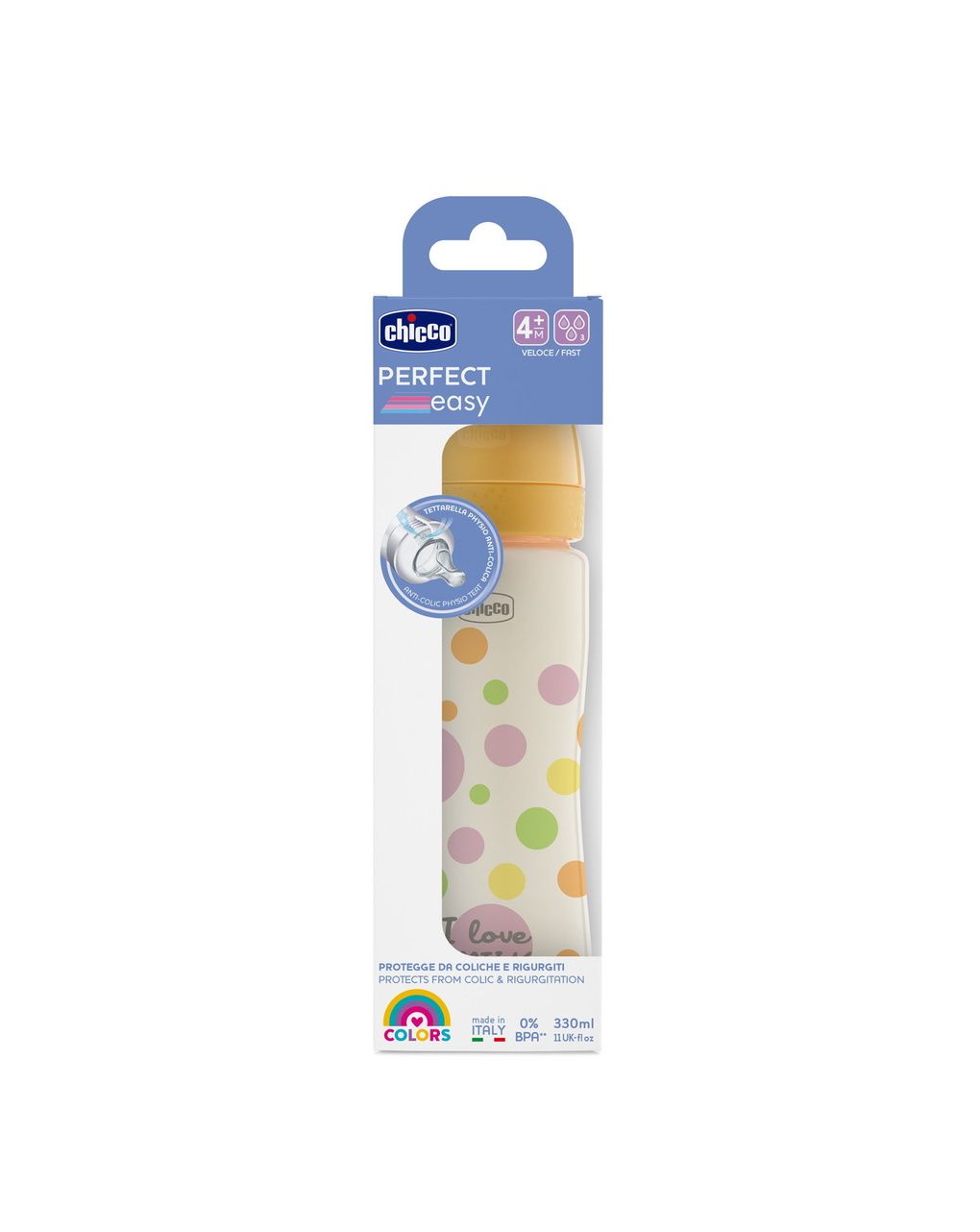 Biberon perfect easy 330ml in plastica bimba - chicco