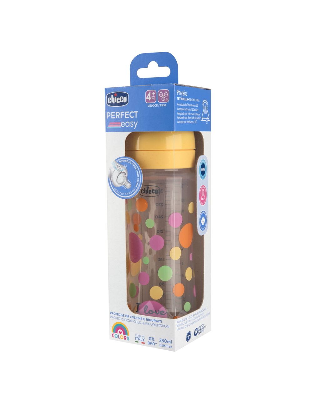 Biberon perfect easy 330ml in plastica bimba - chicco