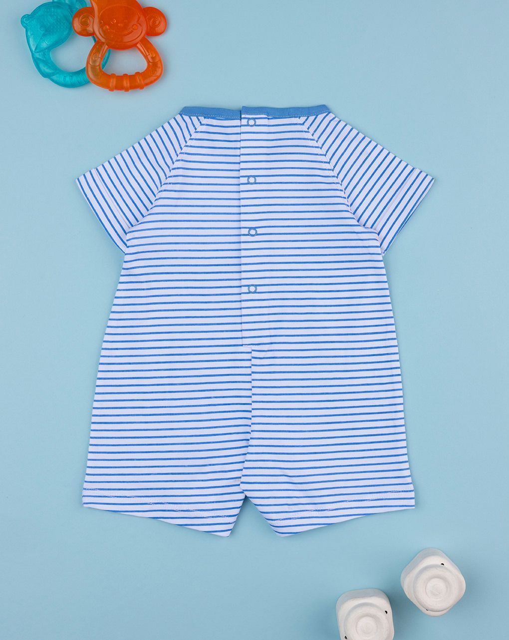 Pagliaccetto bimbo righine blu