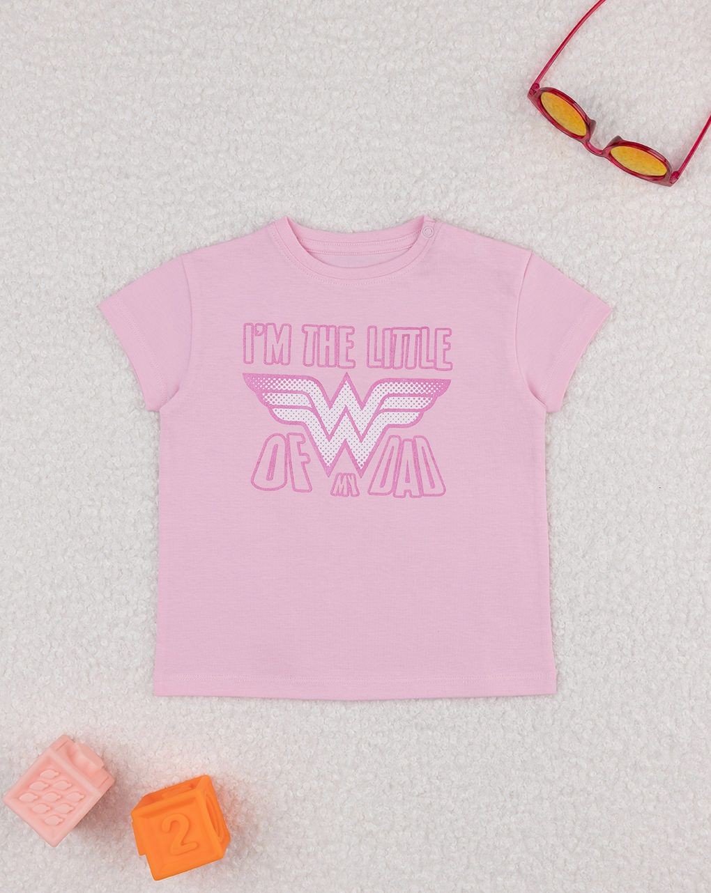 T-shirt bimba wonder woman festa del papà