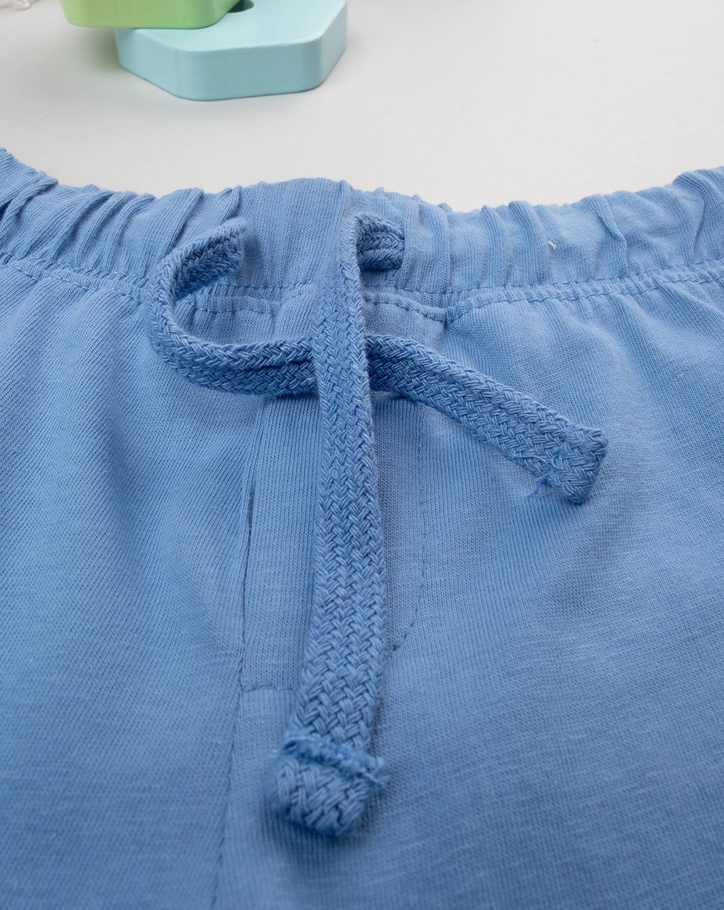 Bermuda bambino blu felpa leggera