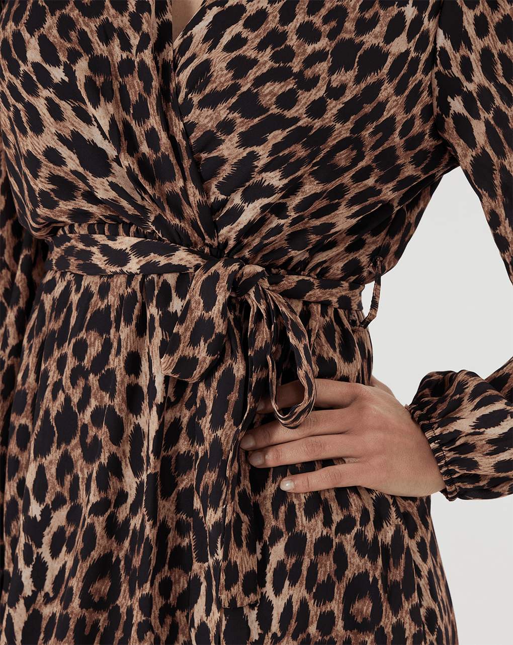 Abito premaman allattamento fantasia leopardata