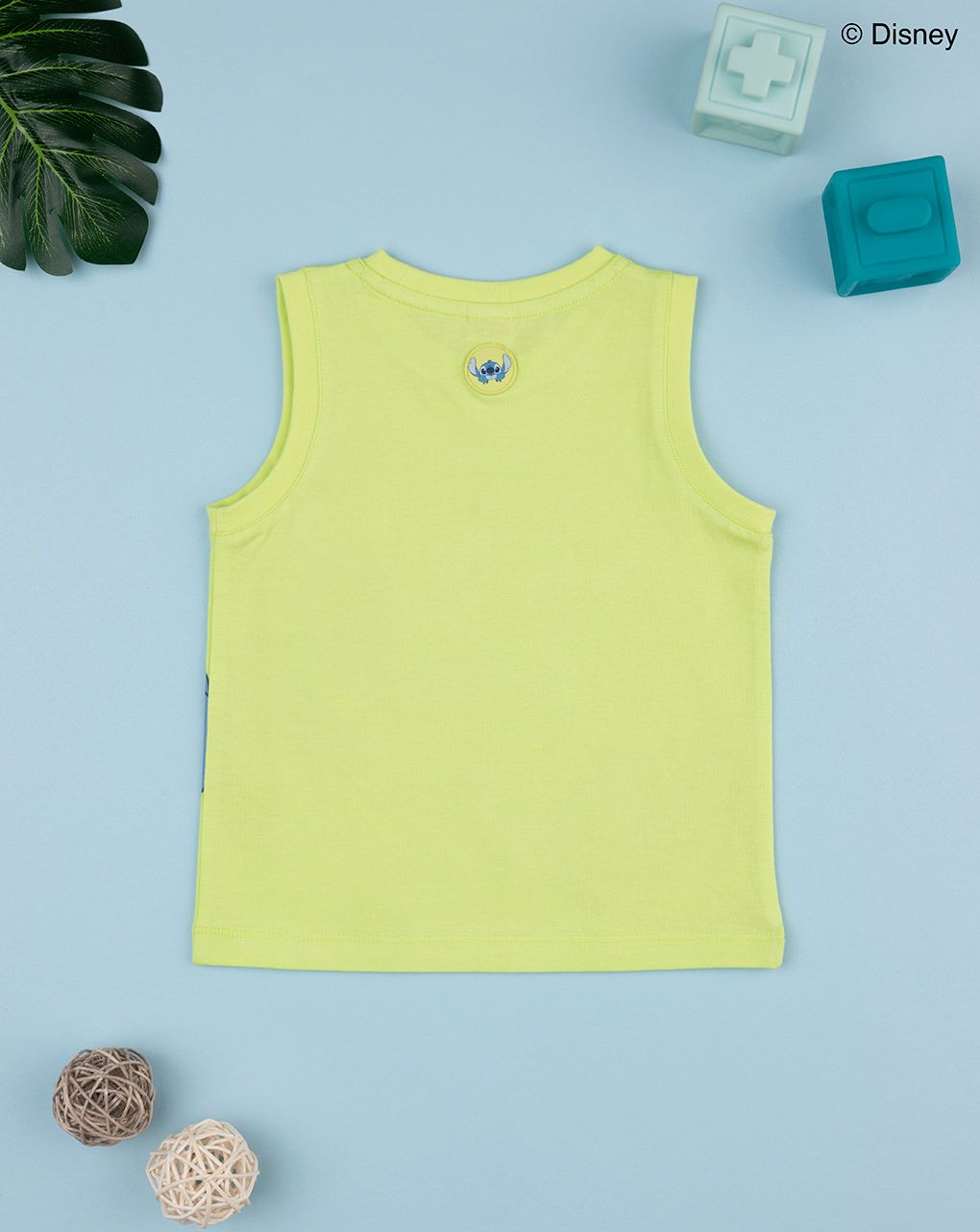 Canotta bimbo stitch verde