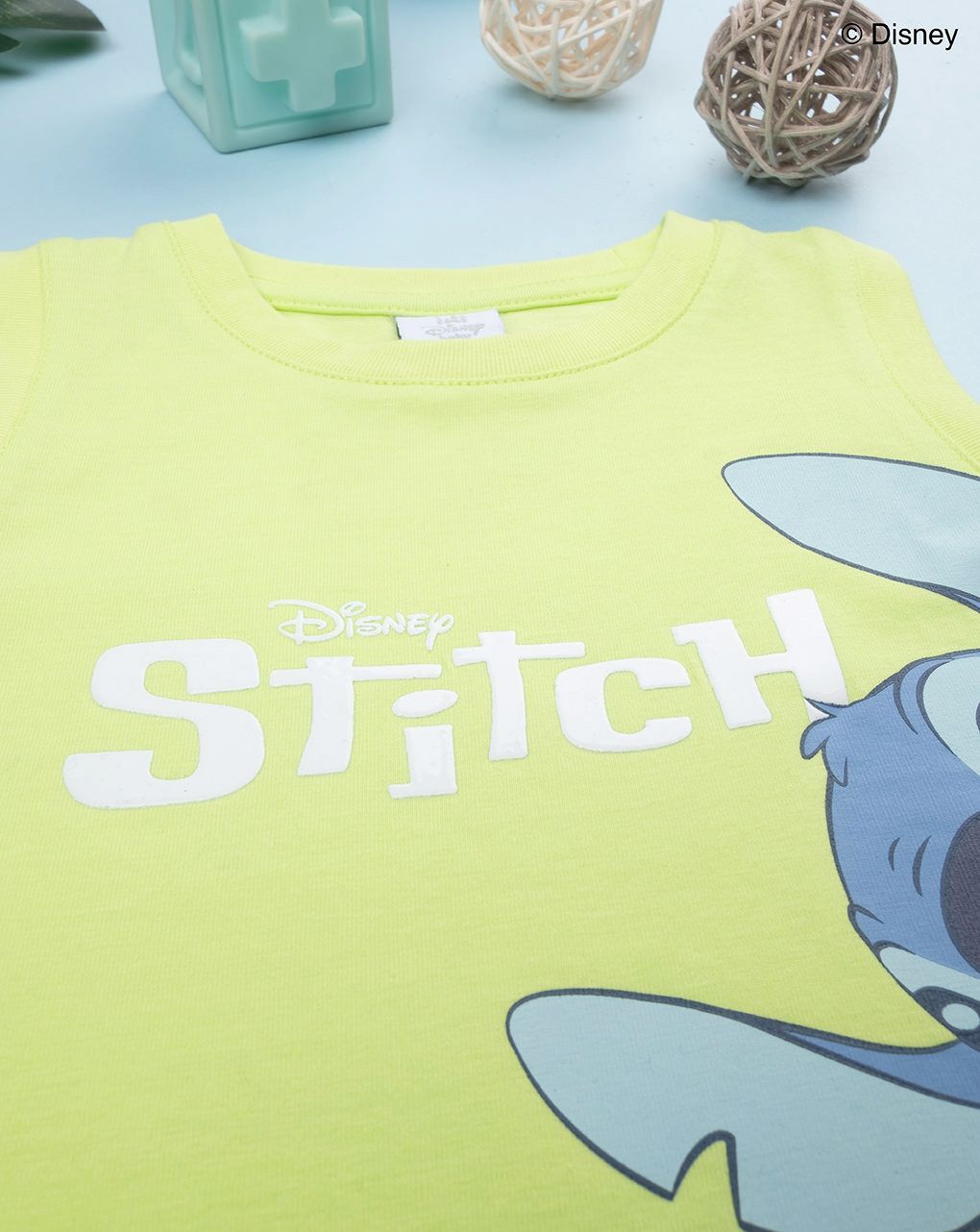 Canotta bimbo stitch verde