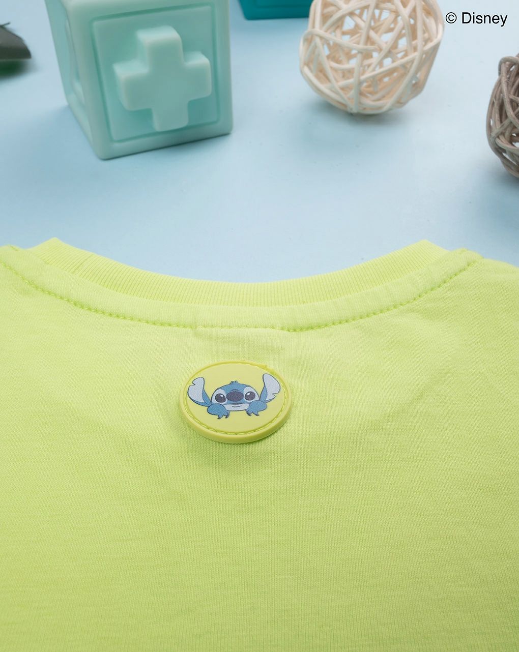 Canotta bimbo stitch verde