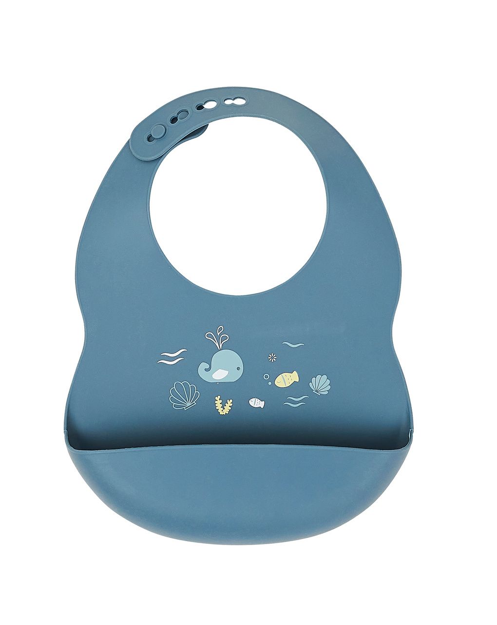 Bavaglino azzurro in silicone - nattou