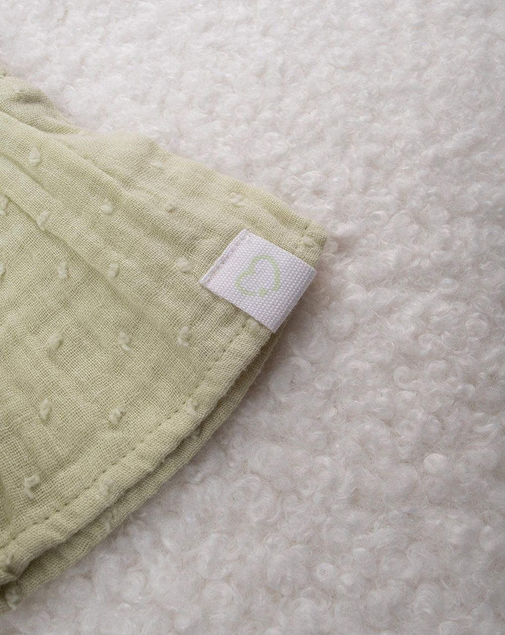 Abito bimba verde con frill