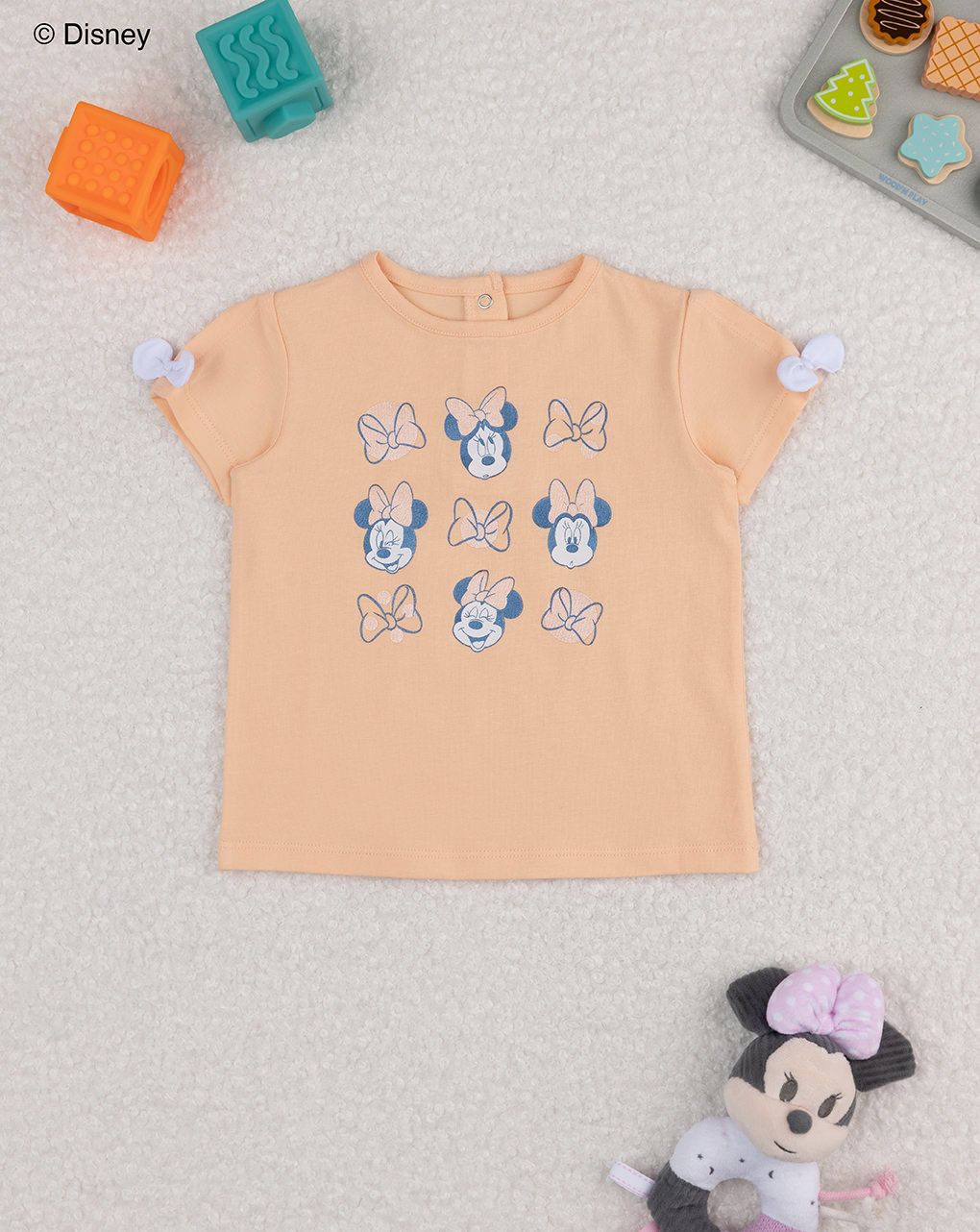 T-shirt bimba arancione minnie