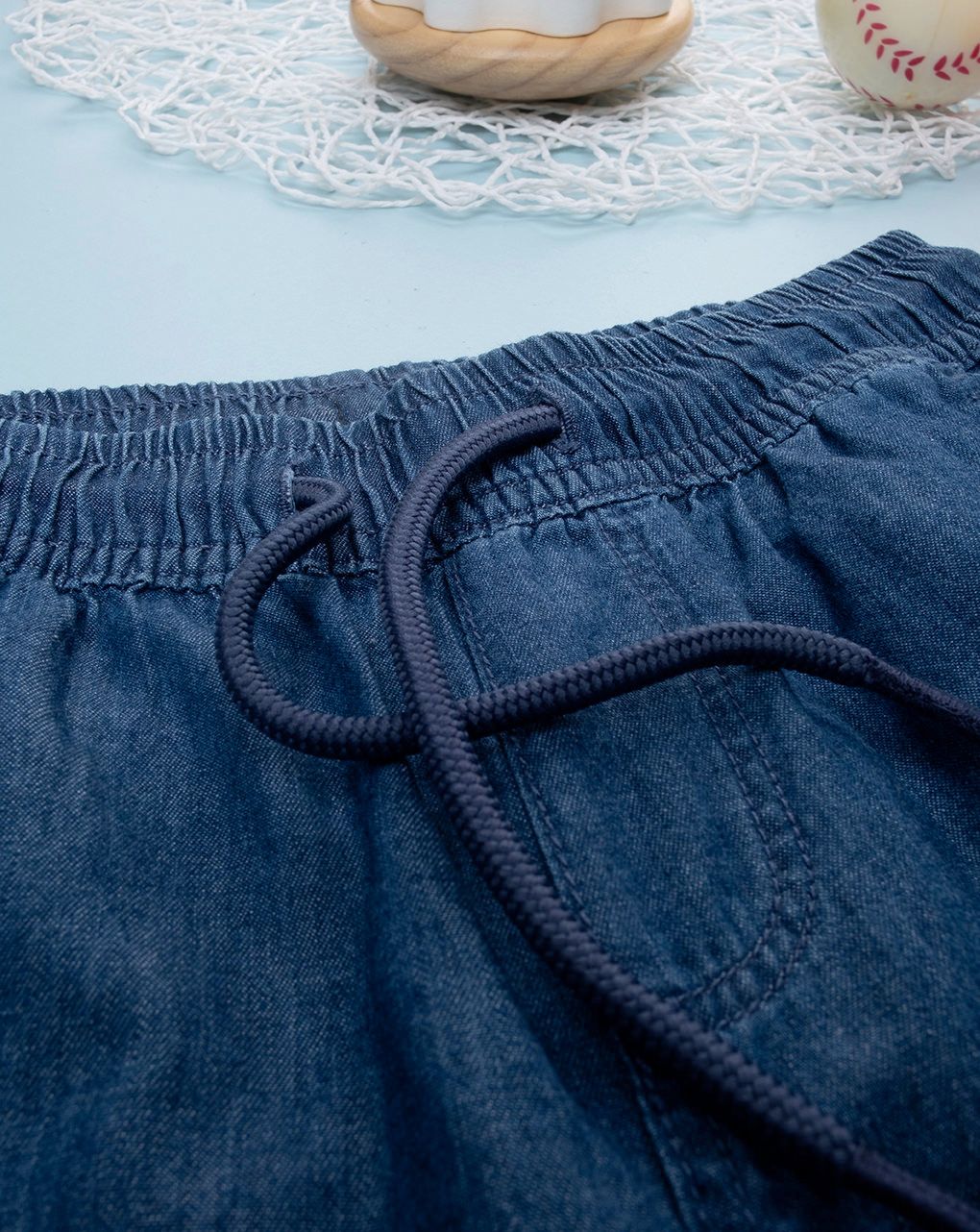 Short bimbo denim scuro