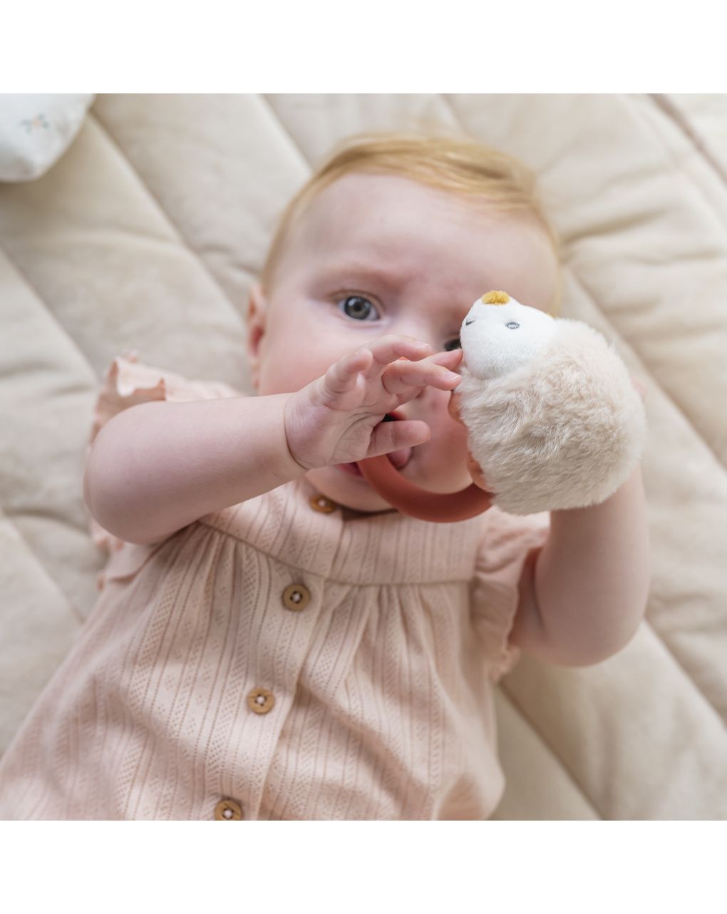 Sonaglio zoe il riccio 
con anello di silicone - 0+ - nattou