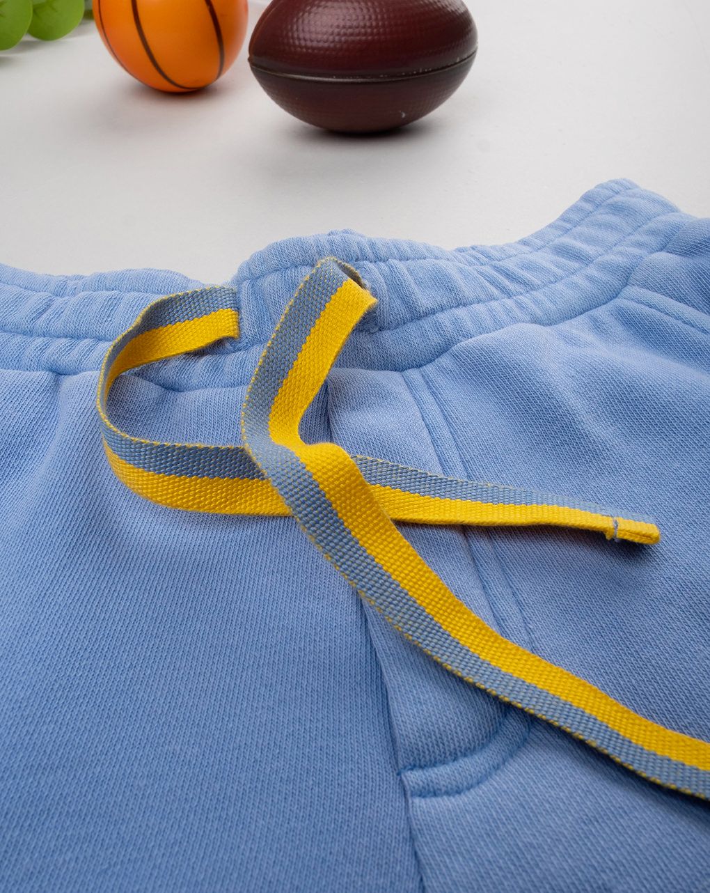 Pantalone felpato bimbo blu