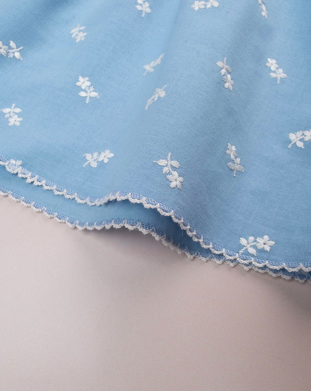 Camicia premium azzurra bimba con allover