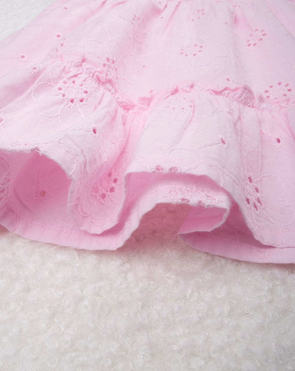 Abito bimba sangallo rosa chiaro