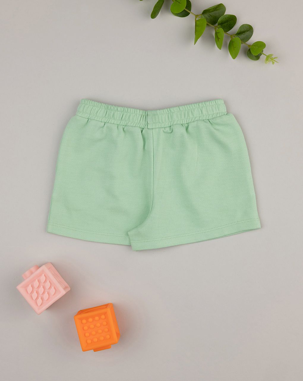 Shorts bimba verde fragole