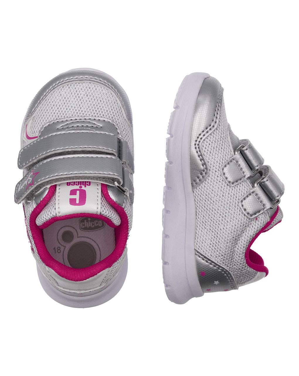 Sneaker cuppa chicco bimba argento