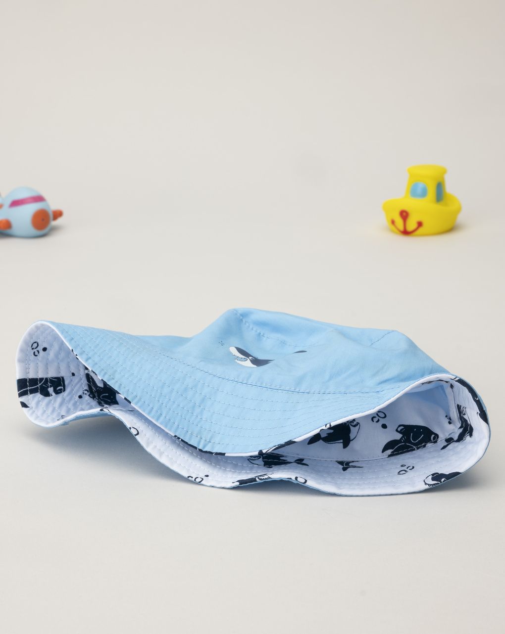 Cappello pescatore reversibile bimbo squali