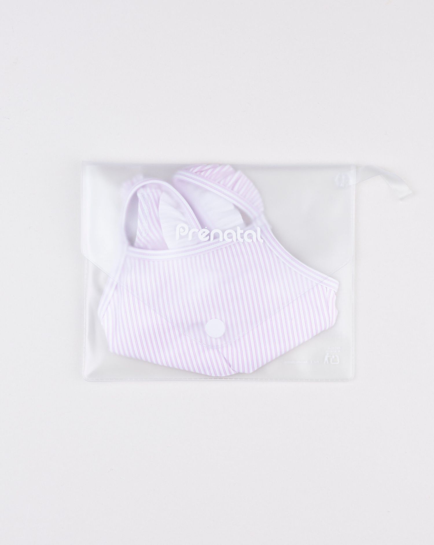 Costume intero bambina righe rosa