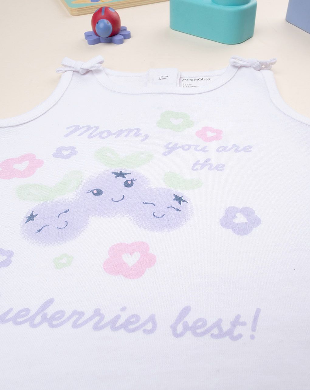 Canotta bimba bianca frutta