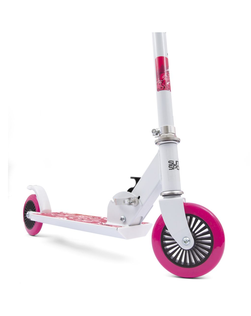 Monopattino pieghevole scooter line rosa - 3+ - sun & sport