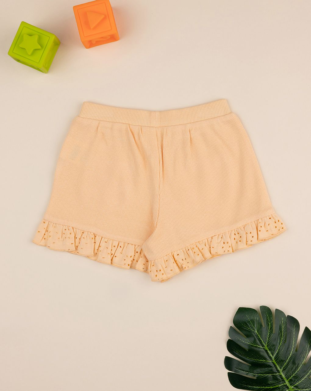 Shorts mare bimba arancioni