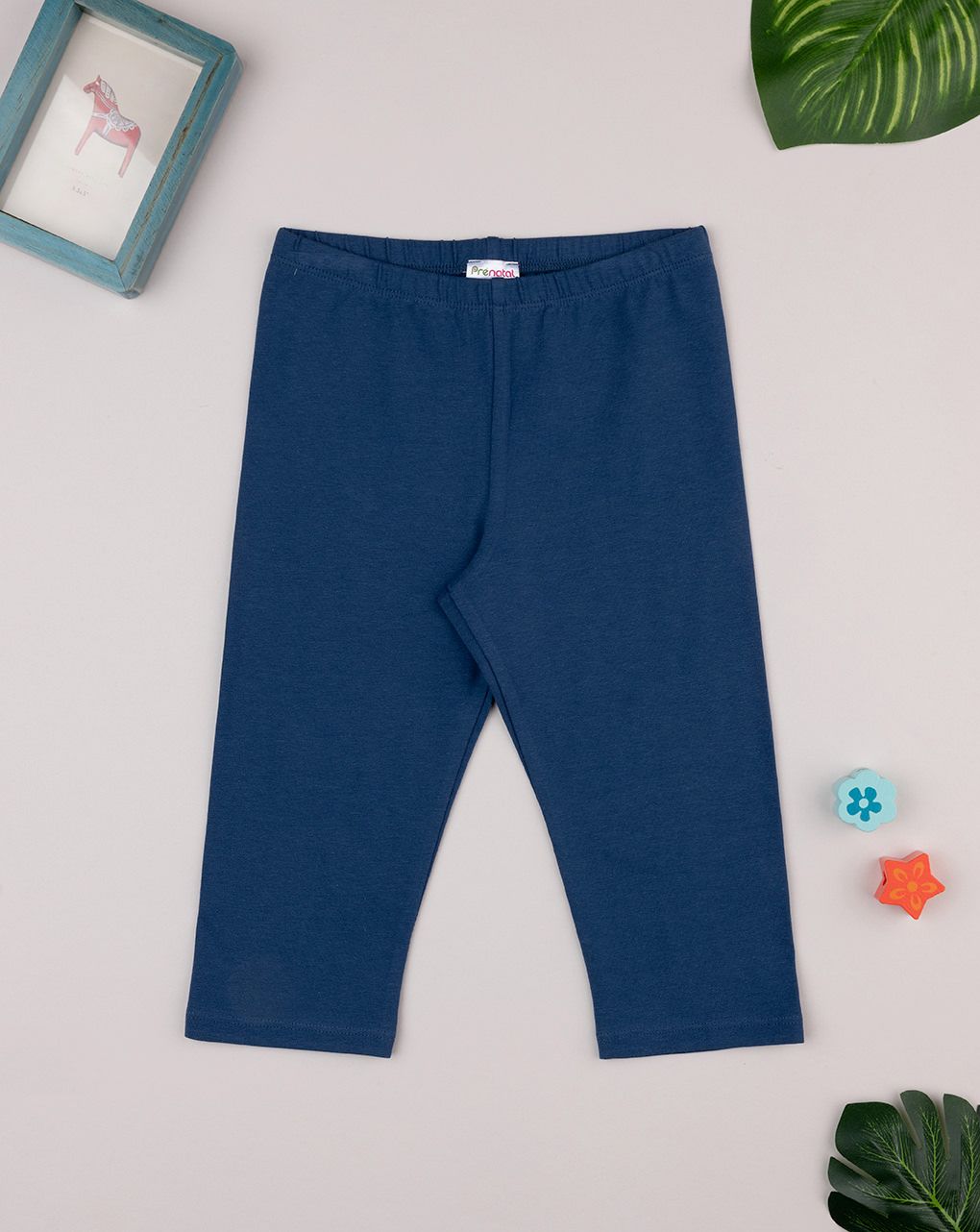 Leggings estivi bambina blu
