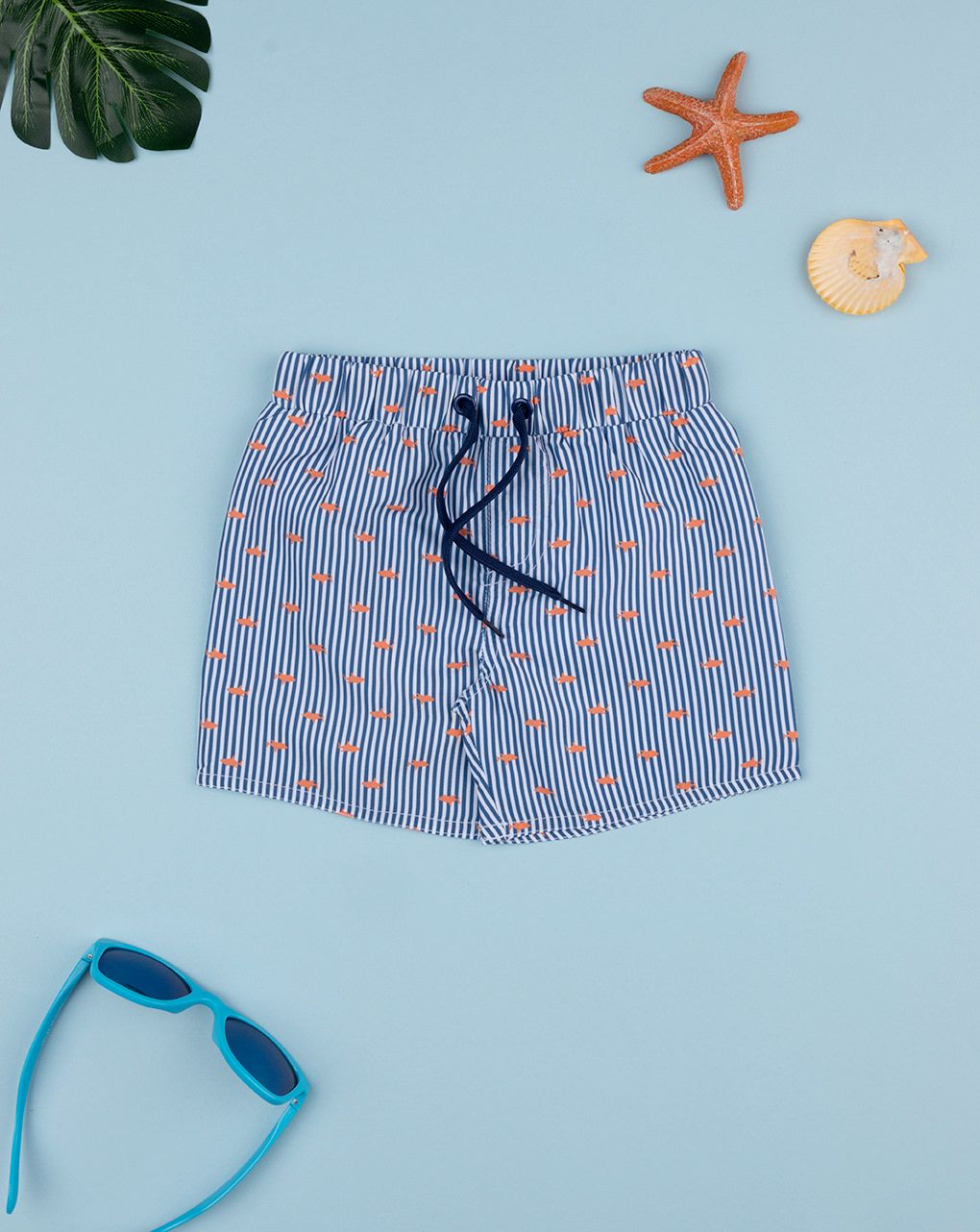 Boxer bimbo boy blu righe