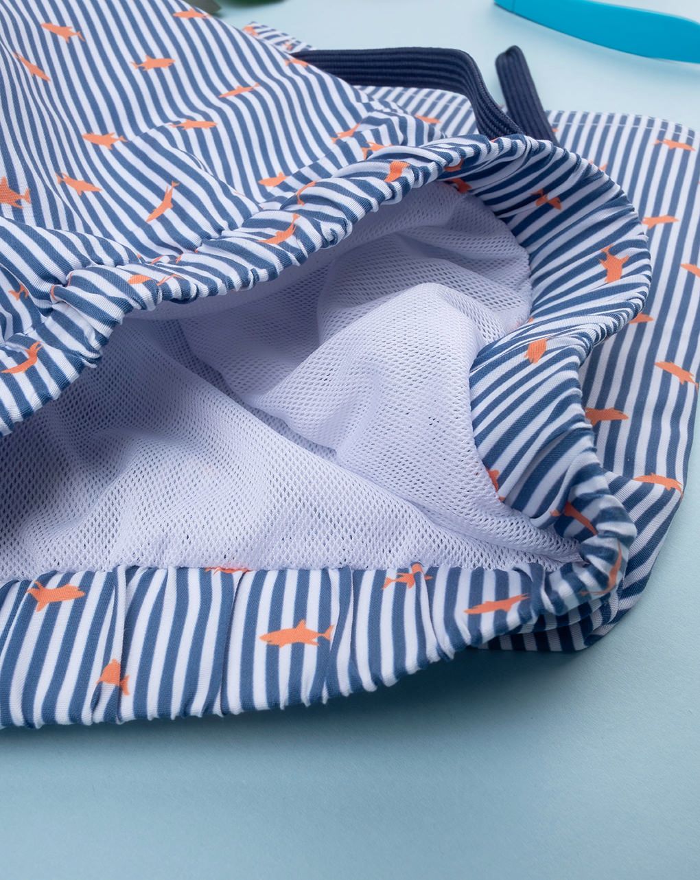 Boxer bimbo boy blu righe