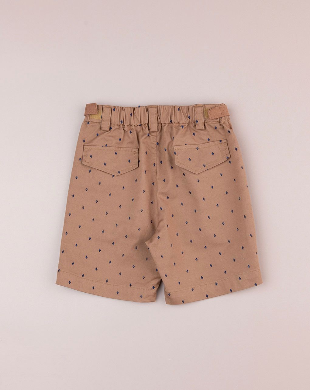 Shorts premium marrone bimbo con allover
