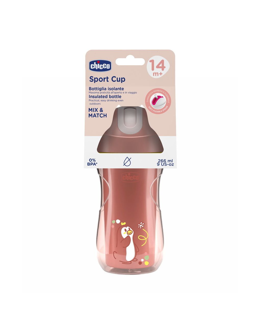 Tazza sport 14m+ rosa - chicco
