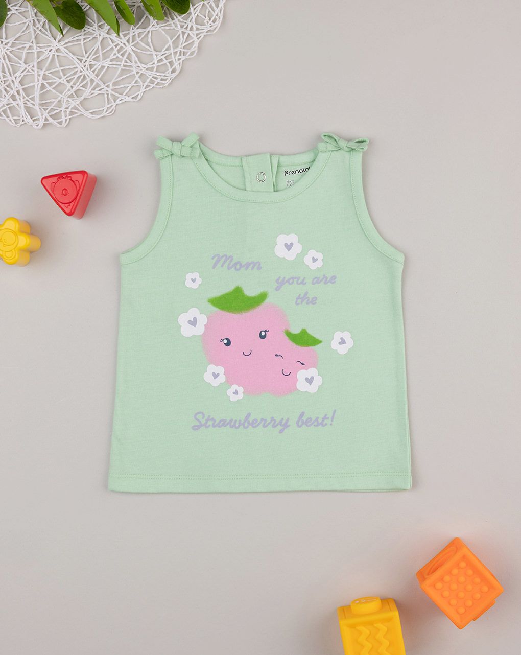 Canotta verde fragole