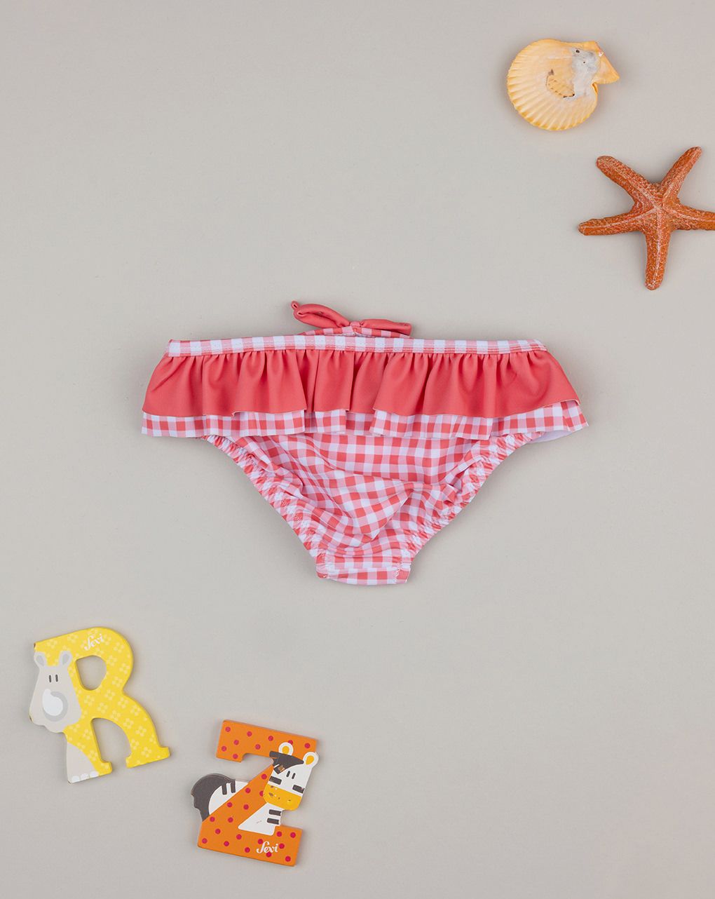 Costume slip bimba rosso