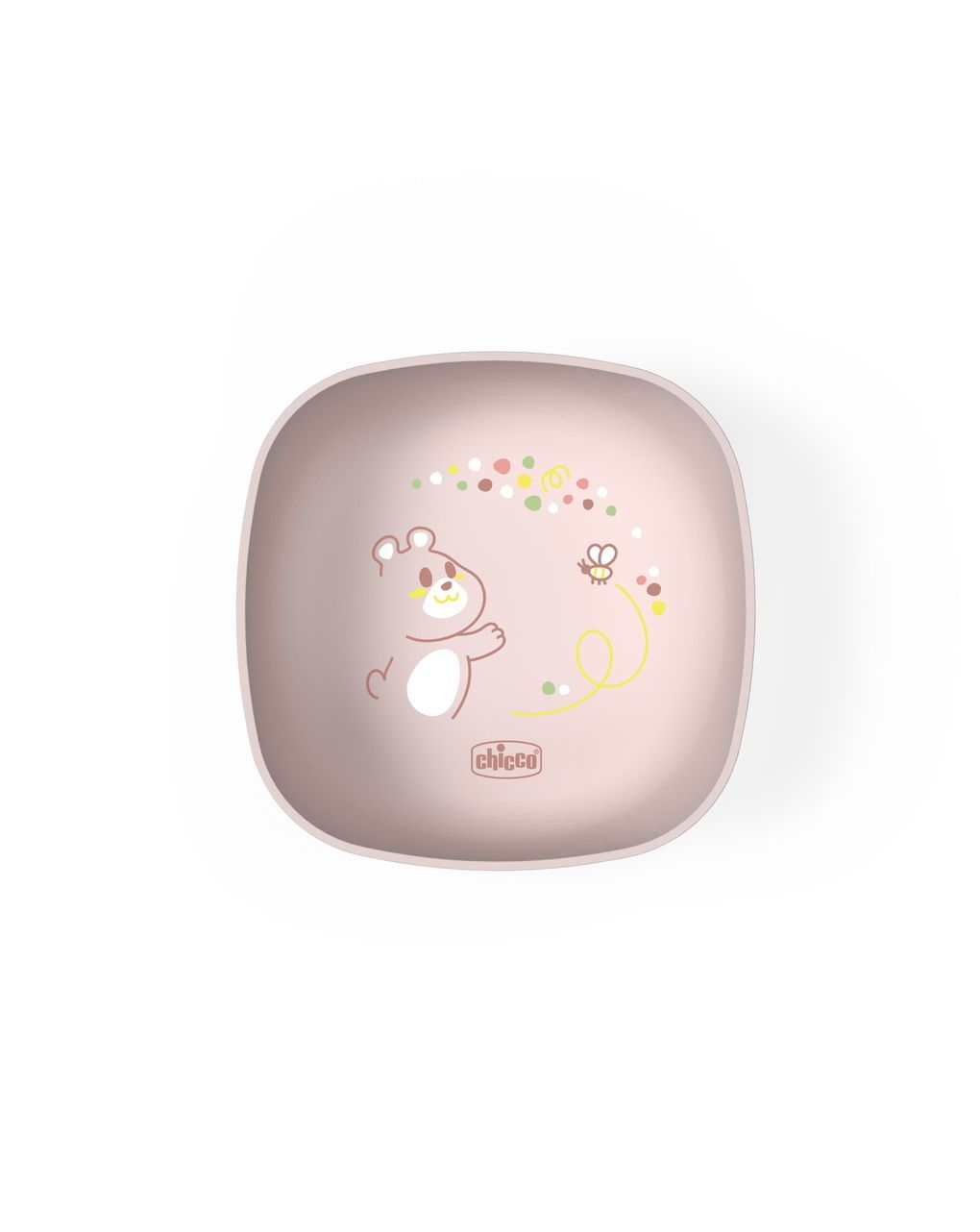 Ciotola con coperchio 6m+ rosa - chicco
